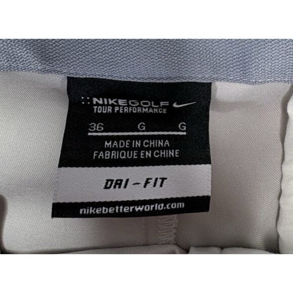Nike Golf Tour Dry Fit-Men’s size 36-cream color-Pleated Front-Good Condition - Picture 6 of 10